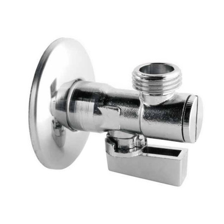 Zawór podłą.kątowy z głowicą ceram. 1/2"x3/4"